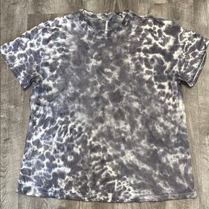 Lululemon Gray Tie-Dye T-Shirt